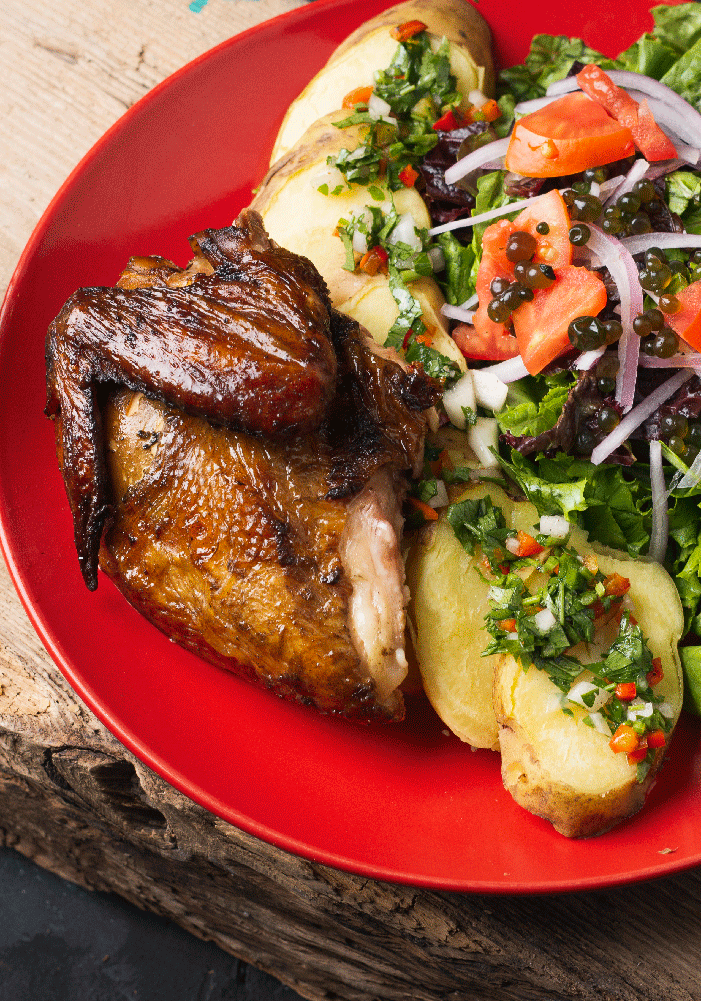 1/4 POLLO AHUMADO